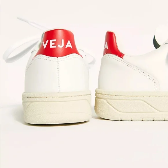 Veja White and Navy Athletic Shoes - Picture 2 of 7